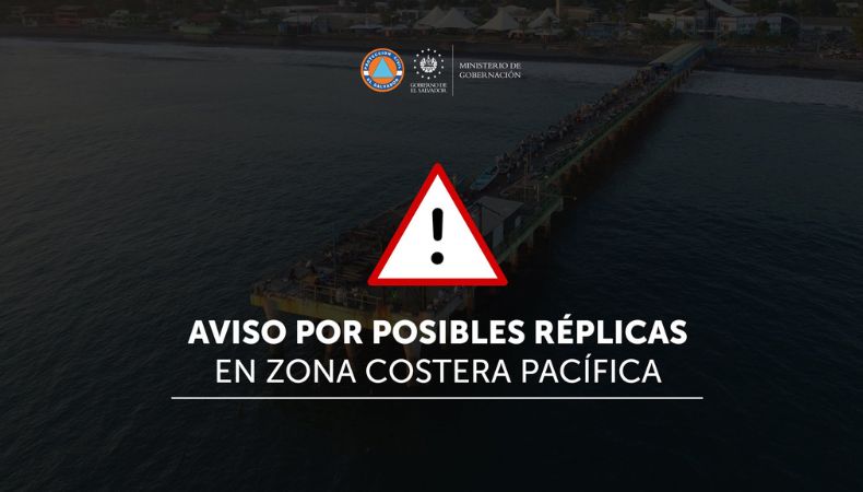 Protección Civil emitió una alerta preventiva de réplicas para la zona costera pacífica, tras el fuerte sismo percibido ahora por la tarde.