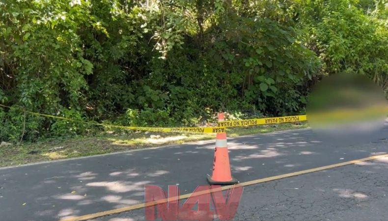 Se reporta la escena de un hombre fallecido, sobre la carretera que conduce hacia San Sebastián, San Vicente.