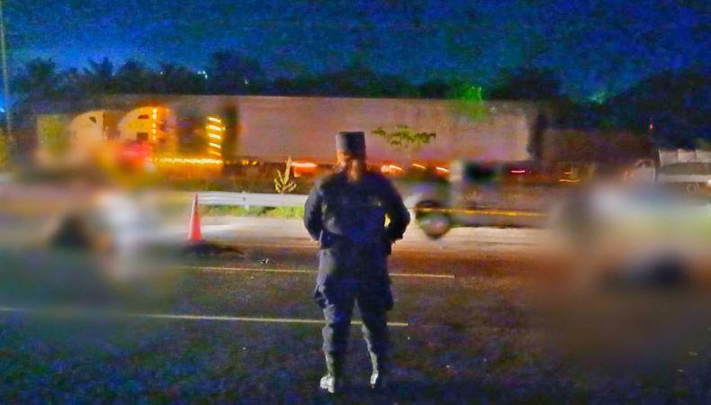 La Policía reportó que un motociclista falleció al chocar de frente contra un caballo en San Pedro Masahuat.