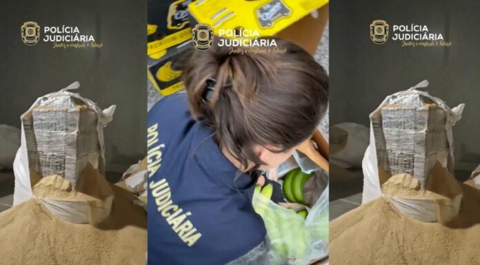 En los últimos días, la Policía Judiciária de Portugal incautó más de 6.5 toneladas de cocaína, toda se indica que procede de Latinoamérica.