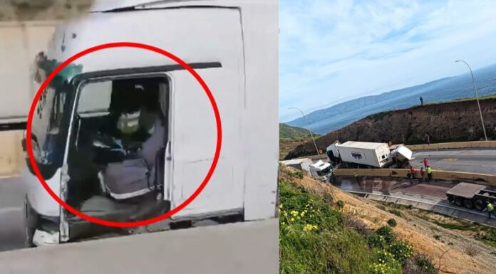 En Chile, en la ciudad de Valparaíso un accidente de un tráiler sin frenos quedó grabado, lo más aterrador es que se movía sin conductor.