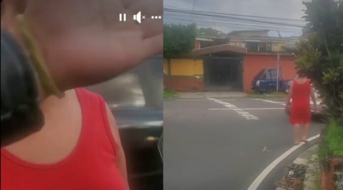 Viral y polémica discusión entre un biker y una vecina residente en las cercanías de un centro comercial ha causado reacciones en las redes.