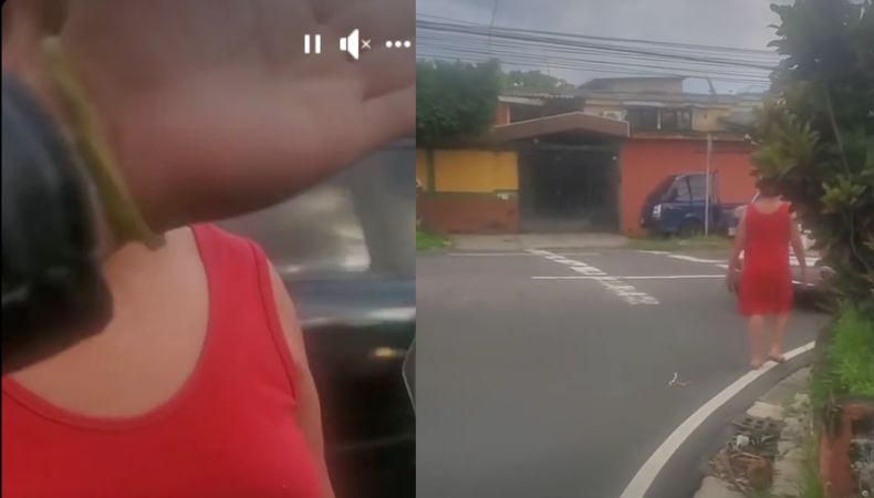 Viral y polémica discusión entre un biker y una vecina residente en las cercanías de un centro comercial ha causado reacciones en las redes.