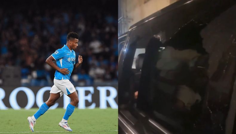 David Neres pasó un momento amargo cuando sujetos en una motocicleta dañaron su auto y le robaron tras disputar un partido.