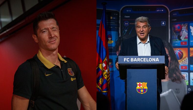 Lewandowski quiso ayudar al Barça económicamente, dice Laporta Lewandowski ofreció adecuar su salario, pero el presidente culé no aceptó la ayuda de parte del polaco.