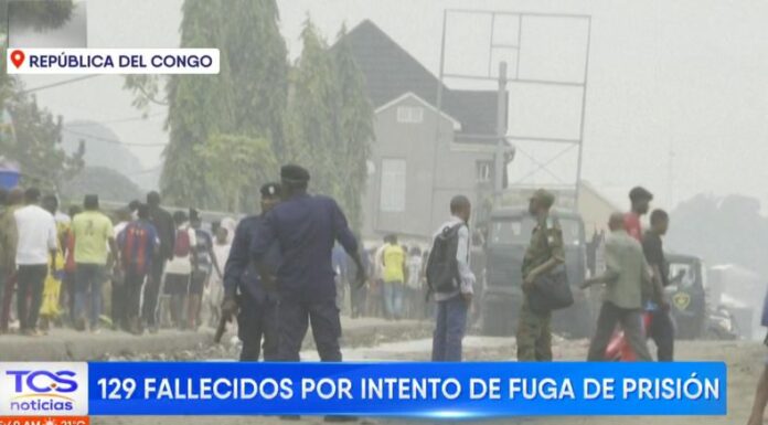 129 personas murieron en un intento de fuga de una cárcel de la República Democrática del Congo durante la madrugada de ayer.