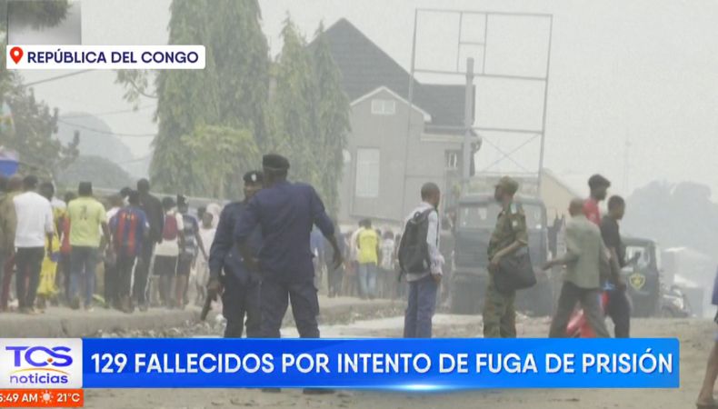 129 personas murieron en un intento de fuga de una cárcel de la República Democrática del Congo durante la madrugada de ayer.