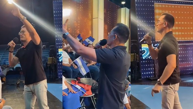 El presentador de televisión, Víctor Emmanuelle sorprende a su público de Prendi2 tras espectacular interpretación.