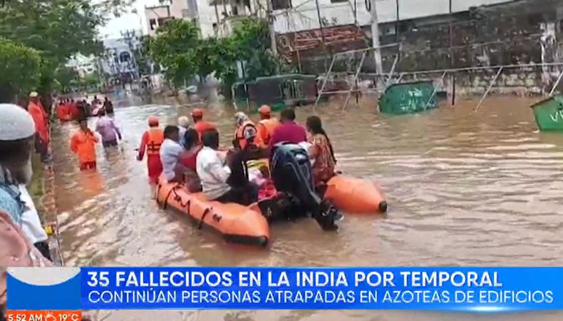Estos episodios de intensas lluvias son consecuencia del monzón, que afecta a la India y al resto de países del sur de Asia.