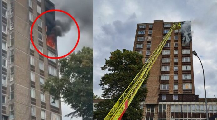 Un incendio originado en dos apartamentos en un edificio de Londres, activó por varias horas el sistema de emergencias y el cierre de calles.