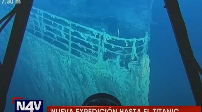 La compañía especializada en hacer las expediciones submarinas, visitaron los restos del famoso barco del Titanic.