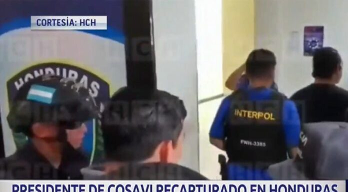 El presidente de COSAVI, fue recapturado en Honduras y las autoridades ya están haciendo las gestiones para enviarlo a El Salvador.