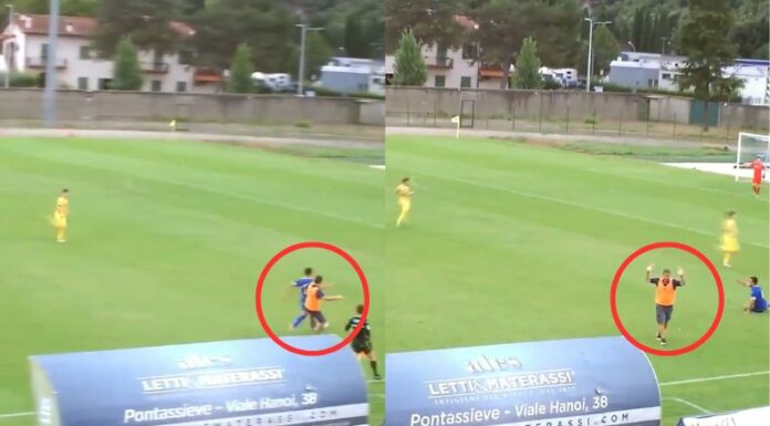 Una acción antideportiva protagonizada por un DT ocurrió en la sexta división de Italia, ya le dio la vuelta al mundo.