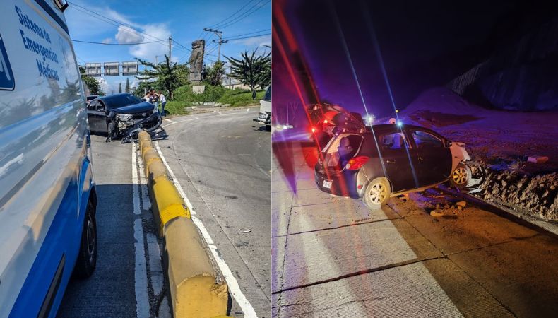 Te presentamos los accidentes de tránsito ocurridos en diferentes partes del país, hasta este instante, en el lunes 9 de septiembre.