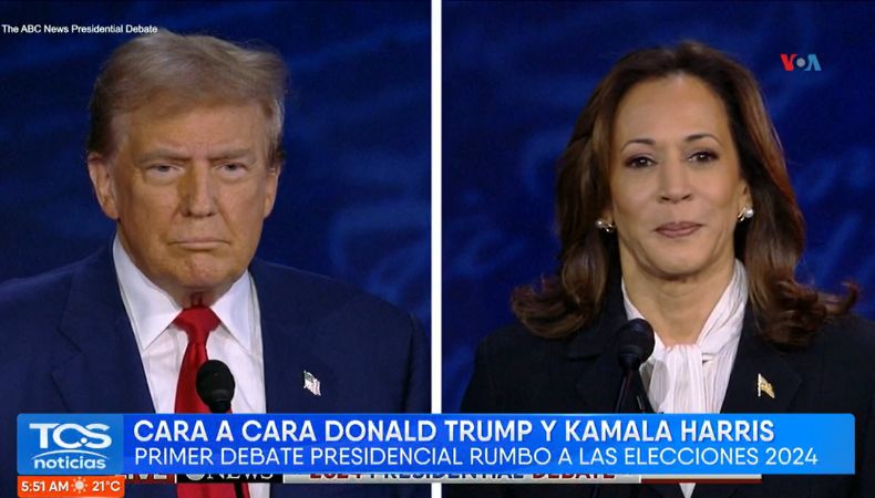 La vicepresidenta estadounidense y el expresidente norteamericano se enfrentaron en debate por primera vez.