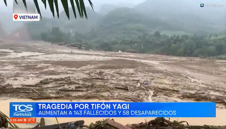 La cifra de fallecidos tras el paso del tifón Yagi por Vietnam continúa incrementando, según los datos proporcionados por las autoridades.