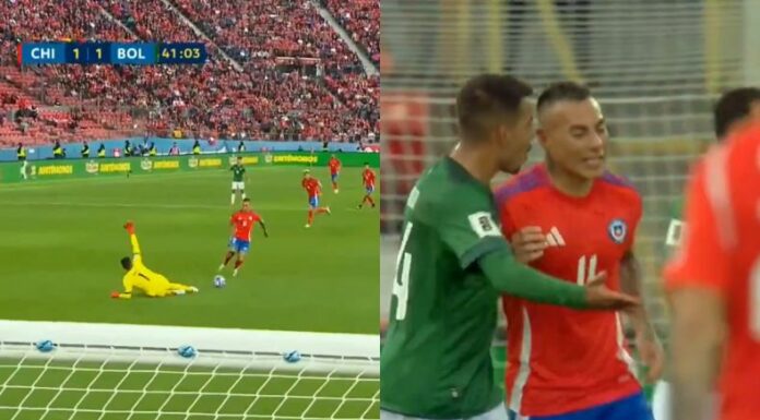 El gol que anotó Eduardo Vargas generó polémica en el partido entre Chile y Bolivia por la Eliminatoria Sudamericana.