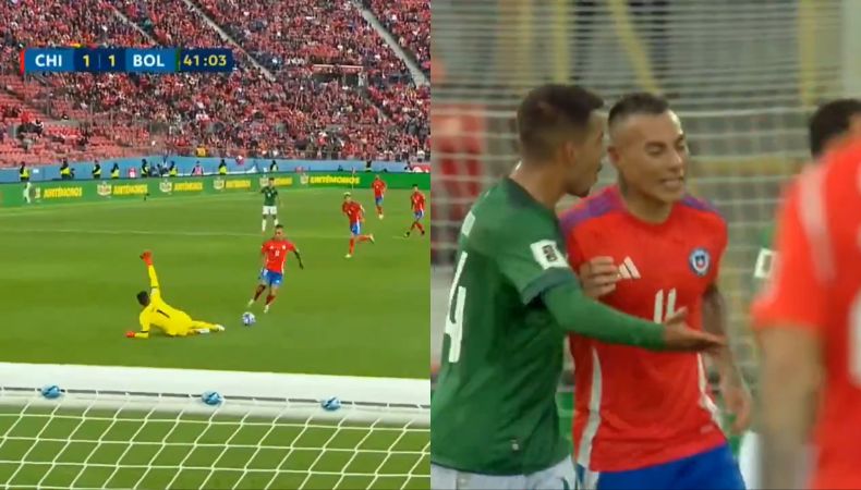 El gol que anotó Eduardo Vargas generó polémica en el partido entre Chile y Bolivia por la Eliminatoria Sudamericana.