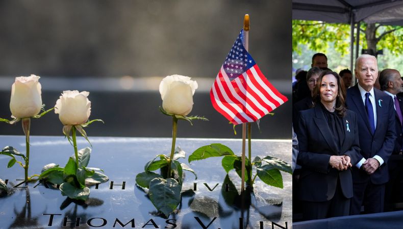 Kamala Harris y Donald Trump entre los principales que rindieron homenaje a las víctimas del atentado terrorista de las Torres Gemelas.