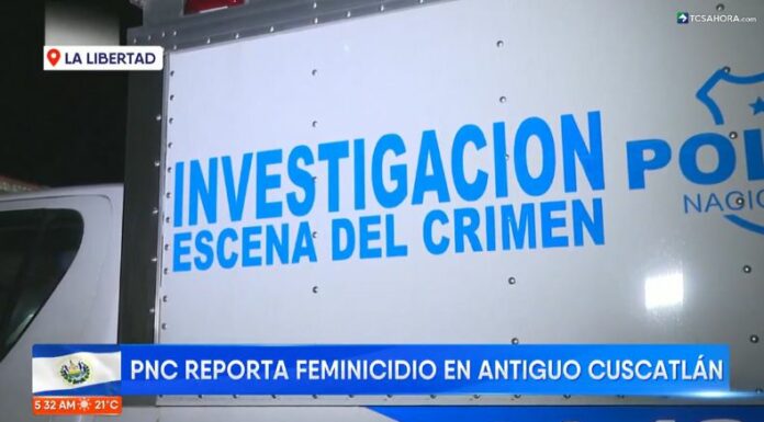 La Policía Nacional Civil (PNC) reportó que una mujer falleció en la colonia Jardines de Guadalupe, en Antiguo Cuscatlán, La Libertad.