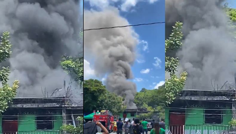 A esta hora de la tarde, se reporta un incendio estructural en una vivienda de la colonia Vista Hermosa, San Francisco Gotera.