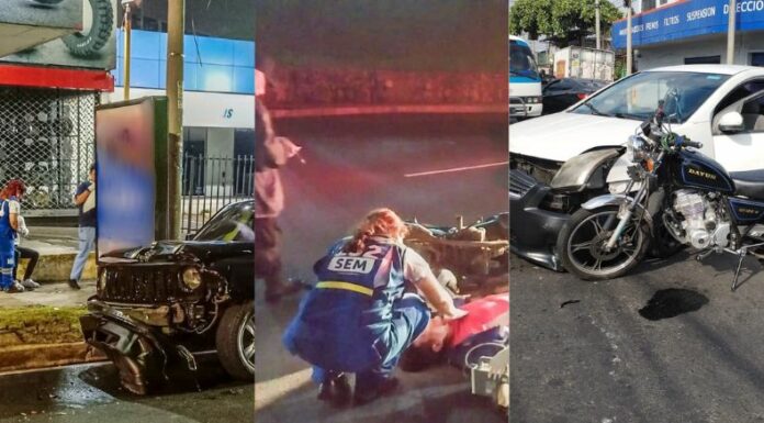 Te presentamos los accidentes de tránsito ocurridos en diferentes partes del país, hasta este instante, en el sábado 14 de septiembre.