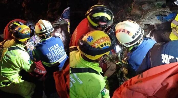 El deslave ocurrido en el municipio de Jilotzingo, México arrasó con ocho viviendas; 12 personas quedaron atrapadas y una bebé falleció.