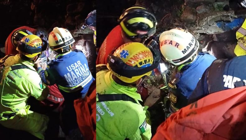 El deslave ocurrido en el municipio de Jilotzingo, México arrasó con ocho viviendas; 12 personas quedaron atrapadas y una bebé falleció.