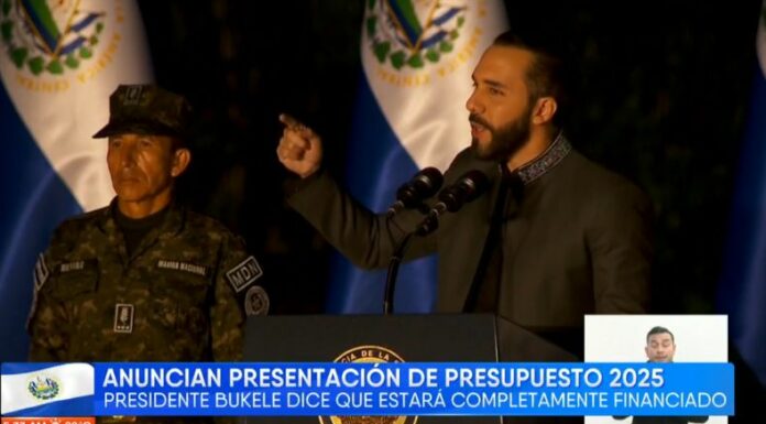 El presidente Nayib Bukele aseguró que el 30 de septiembre se presentará ante la Asamblea Legislativa dicho presupuesto.