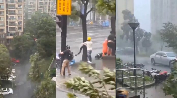 Las escuelas han suspendido clases y varios vuelos están cancelados debido a la alerta por el paso del potente tifón Bebinca.