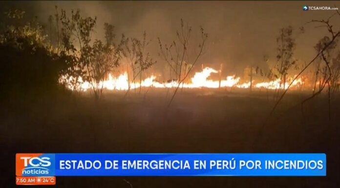 El gobierno de Perú declaró estado de emergencia en tres regiones que presentan severas afectaciones provocadas por los incendios forestales.