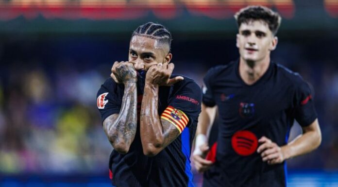 Barcelona consiguió vencer al Villarreal con los dobletes de Lewandowski y Raphinha más el tanto de Pablo Torre.