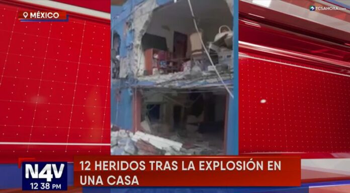 La explosión en una vivienda dejó 12 personas con lesiones, así como graves daños materiales en casas aledañas.