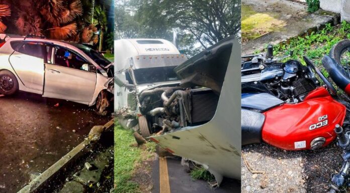 Te presentamos los accidentes de tránsito ocurridos en diferentes partes del país, hasta este instante, en el lunes 23 de septiembre.