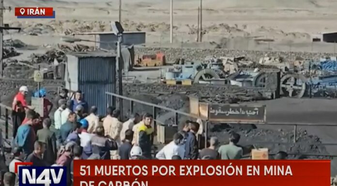 En Irán, más de 50 trabajadores murieron en una explosión en una mina de carbón, que ocurrió por la liberación de gas en uno de los túneles.