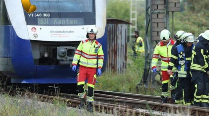 Un choque de trenes uno de pasajeros y otro cargado de mercancía chocaron en Alemania. Se contabilizan varios heridos.