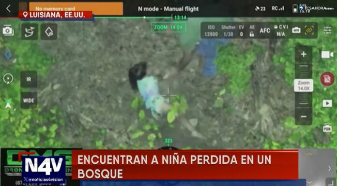 Gracias a la ayuda de drones, las autoridades de Luisiana lograron dar con el paradero de una niña que se había extraviado en un bosque.