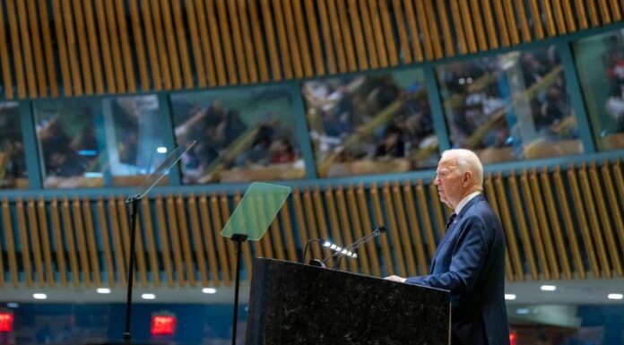 En la Asamblea General de la Organización de las Naciones unidas (ONU), Biden pidió una solución diplomática a conflictos de Oriente Medio.