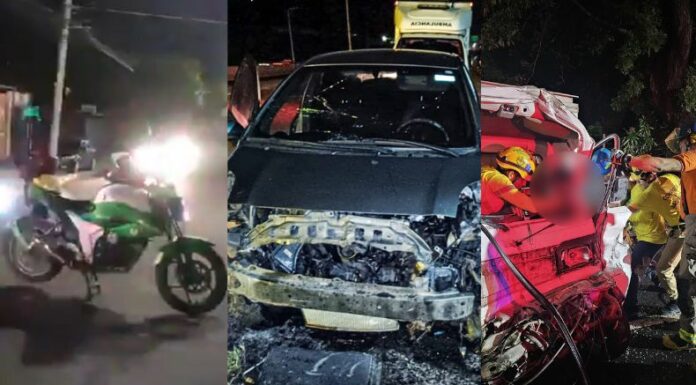 Te presentamos los accidentes de tránsito ocurridos en diferentes partes del país, hasta este instante, en el miércoles 25 de septiembre.