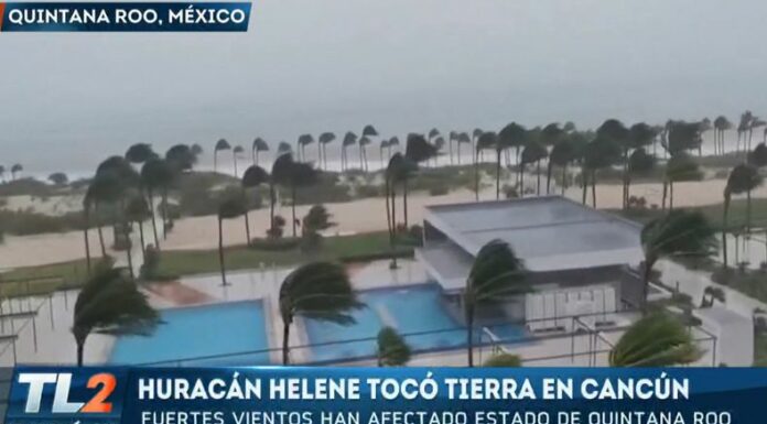 El huracán Helene provocó grandes estragos durante su paso por México, mientras avanza hacia Florida como categoría 1.