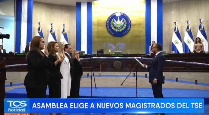 La Asamblea Legislativa eligió a los nuevos miembros del Tribunal Supremo Electoral (TSE) para el periodo de 5 años (2024-2029).