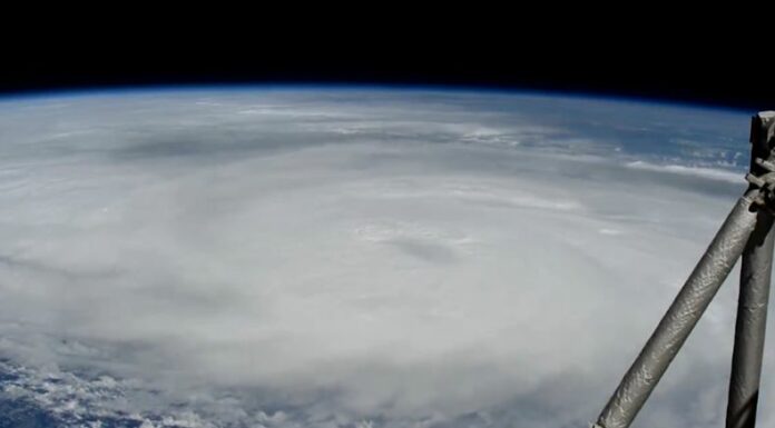 La Estación Espacial Internacional, ubicada a 250 millas de altitud, captó la dimensión del huracán Helene.