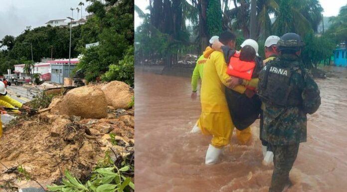 Las lluvias generadas por el paso de John en Acapulco, México han dejado severas inundaciones, destrucción y fallecidos.