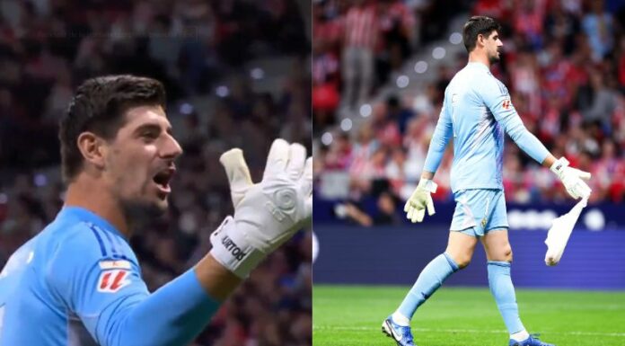 El festejo descontrolado de Courtois tras el gol merengue no sentó nada bien a un sector de aficionados colchoneros.