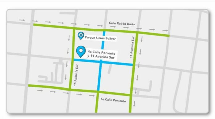 La Dirección de Obras Municipales (DOM) reportó las calles que estarán cerradas a partir de esta noche en el centro de San Salvador.