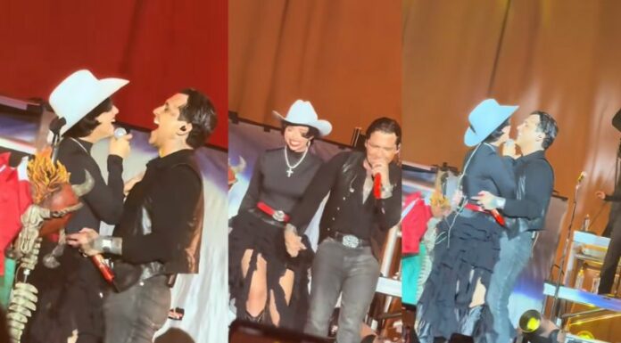 Ángela y Nodal se colocan en el ojo del huracán tras protagonizar uno de los instantes más virales de su relación.