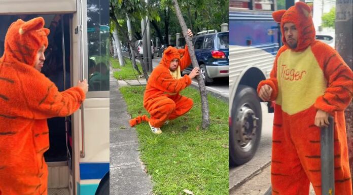 Mario Sibrián hizo de las suyas otra vez y llevó sus ocurrencias hasta las calles de San Salvador en el Día del Niño.