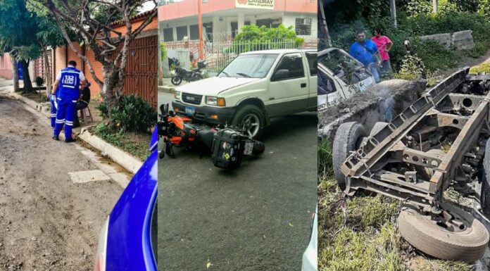 Te presentamos los accidentes de tránsito ocurridos en diferentes partes del país, hasta este instante, en el sábado 5 de octubre.