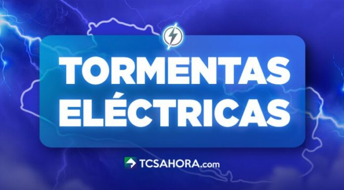 El Ministerio de Medio Ambiente y Recursos Naturales (MARN) reporta tormentas eléctricas en el territorio nacional.
