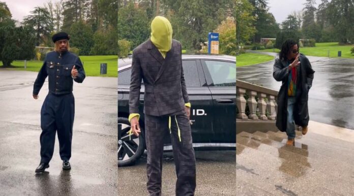 Parte de los seleccionados de Francia ocuparon prendas inusuales al llegar a la concentración. Konaté incluso tenía el rostro cubierto.